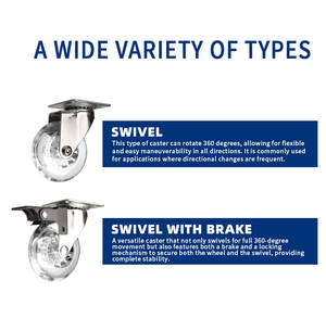 Hochwertiger Großhandel Designed Shopping Carts und Möbel anwendungen PU-Lenk rollen - Product Image 3
