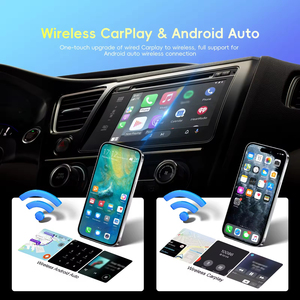 กล่อง Podofo CarPlay AI รุ่นใหม่ล่าสุด 2-in-1 แบบมีสายและไร้สาย Carplay & Android Auto Dongle OEM อุปกรณ์แปลง Carplay ไร้สายแบบพกพา - Product Image 4
