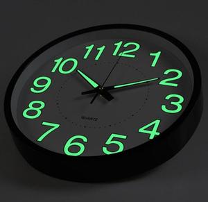 Modern Design Home <b>Decor</b> Plastic Luminous <b>Wall</b> <b>Clock</b> for Bedroom Living Room Glowing in the Dark - Product Image 1