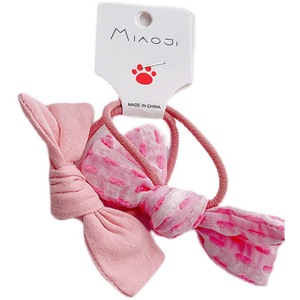 Er Niu. Korean Style Spring New 2-Piece Hair Tie Set: Candy Color Twill Hair Band for Girls - Product Image 5