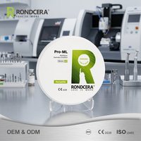 Bloc de zircone polyvalent Rondcera pour laboratoire dentaire CADCAM, matériau pour couronnes et bridges, fabrication de blocs de zircone écologiques