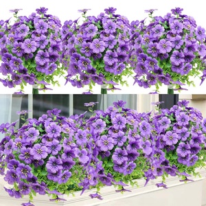 Fleur artificielle 7 fourchettes feuilles d'eucalyptus <span class=keywords><strong>Amazon</strong></span> nouvelle fleur <span class=keywords><strong>de</strong></span> <span class=keywords><strong>soie</strong></span> artificielle violette ornements <span class=keywords><strong>de</strong></span> table décoratifs fleur - Product Image 2