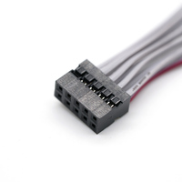 Cable Serial RS232 Personalizado de Dupont 2.0mm a DB9 Hembra, Arnés de Cables de Cobre con PVC, ISO9001, para PLC, Control Industrial y Automatización
