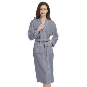 Peignoir de bain de luxe 5 étoiles en coton tissé, solide et thermique, personnalisé pour spa, toutes saisons - Product Image 3