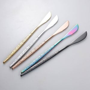 Portuguese Stainless Steel Cutlery Set Golden Western-style Steak Knife Rice Spoon Dessert Fork Flatware for Restaurant Use - Product Image 4