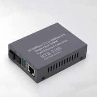 Convertidor de Medios de Fibra Simplex 10/100Mbps Netlink AB, Adaptador Ethernet SC RJ45 de Largo Alcance, Alta Confiabilidad, POE TCP Full/Half
