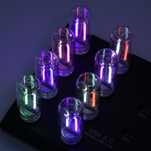 Lampe de nuit USB pour voiture, lampe à filament LED tactile à intensité variable, éclairage portable, plug and play, lumière d'ambiance décorative pour voiture, chambre à coucher - Product Image 1