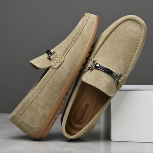 Chaussures bateau décontractées en cuir véritable pour hommes grandes tailles - Product Image 2