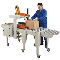 Machine semi-automatique d'induction pour la fermeture et le collage des boîtes en carton, avec pliage des rabats et fermeture des étuis, machine d'emballage et de scellage de cartons