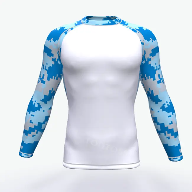 Custom Men Rash Vest Short Sleeve Quick Dry UV Protection Swim Shirt Printed Men Rashguard