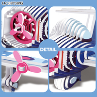 Jouet d'artisanat bricolage pour enfant impression personnalisée 3d avion carton papier modèle de construction puzzle développement de jeu puzzle