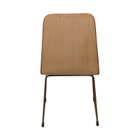 Chaise d'appoint rembourrée en tissu avec base en métal, dossier et assise rembourrés, finition thermolaquée, pour salle d'attente, hall d'entrée, vente en gros