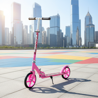 Trottinette pliable pour enfants avec cadre en aluminium, deux roues en PU, hauteur réglable, design moderne pour garçons et filles, pour l'extérieur