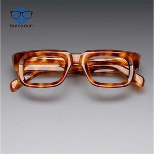 <span class=keywords><strong>Gafas</strong></span> de Diseñador de Moda de Lujo al por Mayor Teenyoun, Monturas Ópticas Cuadradas Vintage, <span class=keywords><strong>Gafas</strong></span> de Acetato, Lentes con Logotipo Personalizado - Product Image 3