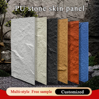 Panneau extérieur en pierre polyuréthane pour mur Pierre artificielle en PU Peau Faux PU Faux Stone