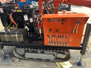 DIESEL Crawler ROTARY Giàn Khoan 200m sâu thủy lực DTH nước tốt cho khoan lỗ khoan với động cơ bơm động cơ thành phần cốt lõi - Product Image 3