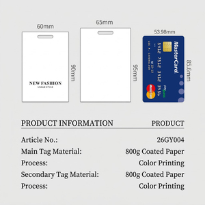 Étiquettes personnalisées imperméables pour vêtements, étiquettes volantes personnalisées, étiquettes antivol à boucle, en papier souple recyclé, avec logo découpé sur mesure - Product Image 4