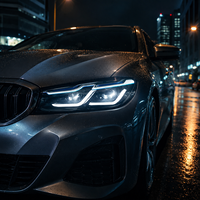 Phares LED pour BMW F07 Série 5 GT 2010-2017, style sourcil bleu, lentille de projecteur, mise à niveau DRL