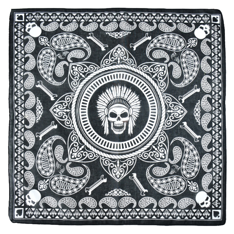 Оптовая продажа, индивидуальная цифровая печать Пейсли, хлопок, полиэфирная ткань, квадратный логотип на заказ, бандана, шарф, повязка на голову