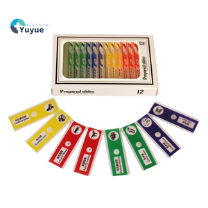 Lames de biologie des sciences médicales de 12 pièces pour l'étude des plantes animaux insectes <span class=keywords><strong>en</strong></span> <span class=keywords><strong>EN</strong></span>/CN - Product Image 1