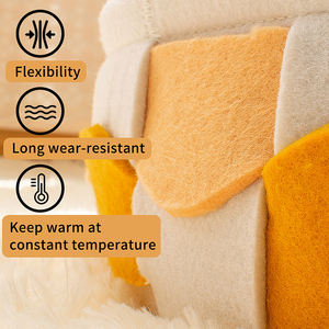 Custom Large Space <span class=keywords><strong>Folding</strong></span> <span class=keywords><strong>Cat</strong></span> Nest Neues Design Blumen-und Tier muster Filz gewebtes Haustier bett für alle Jahreszeiten für Hunde - Product Image 3