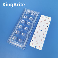 Module d'éclairage LED Kingbrite 2X6 avec lentille optique 30 degrés 5050 LED, lentille LED avec PCB disponible