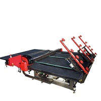 Máquina de Corte de Vidrio Automática Tres en Uno Optima con Brazos de Carga para Formas Irregulares