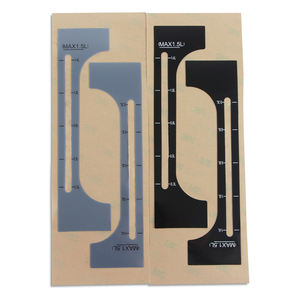 מסך משי מותאם אישית דבק מודפס לוח בקרה עמיד למים תווית תעשיית מיכל מים נפח פוליקרבונט מדבקה - Product Image 1