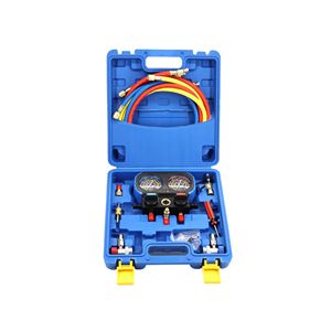 Car Air Conditioning R134a Refrigerant Charging <b>Gauge</b> Kit Manifold Pressure Tool For Vehicle AC Repair Flexible Hose Set - Product Image 3