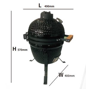 <b>Table</b> <b>Top</b> Black Custom logo Ceramic Mini 13 Inch Grill BBQ/ Barbecue Grill Outdoor - Product Image 3