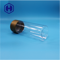Vente en gros de pots cylindriques ronds en plastique PET transparent pour bonbons, aliments, avec bouchons à vis, étanches, sans BPA, pour collations, aliments pour bébés