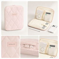 Housse de protection matelassée pour tablette, personnalisable avec logo, étui de transport 11 pouces multi-poches, sac de protection portable pour tablette