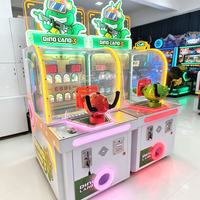 Machine de jeu de tir de balles à monnayeur pour enfants, en métal, équipement de divertissement pour parc d'attractions, thème dinosaure en anglais