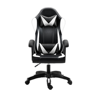 Chaise de bureau de jeu inclinable ergonomique nouveau design Chaise de jeu de course PC rose avec massage