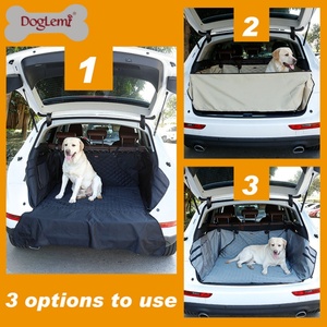 Housse de siège de voiture pour chien de compagnie de luxe de qualité supérieure imperméable à l'eau SUV tapis de coffre de coffre solide motif tissu lit pour animaux de compagnie pour voyage Style moderne pour chats - Product Image 4