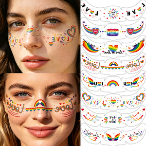 Tatuaggi Temporanei Rossi Impermeabili a Lunga Durata per Viso, Stile Europeo Americano, Effetto Lentiggine, per Feste e Cosplay - Product Image 6