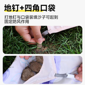 เสื่อปิกนิกพกพา Ysd รูปทรงสี่เหลี่ยมผืนผ้า ลายการ์ตูน ผ้าไนลอน กันน้ำ น้ำหนักเบา สำหรับใช้กลางแจ้ง ตั้งแคมป์ ชายหาด สวนสาธารณะ - Product Image 4