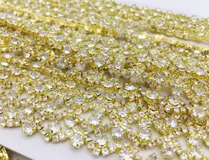 Crystal Diamond Chain S-shaped Diamond Decoration Wedding Accessories And Clothing Headwear And Wedding Dress