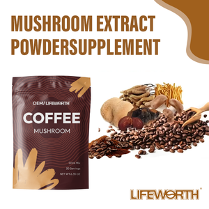 Café aux champignons à saveur chocolat riche en extraits végétaux, faible en acide, pour adultes, pour améliorer l'immunité et stimuler l'énergie - Product Image 3