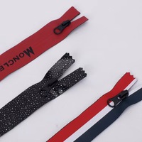 Vente en gros 5 # fermeture à glissière en nylon imperméable noir multi-tailles du fabricant chinois fermeture à glissière avec dents en caoutchouc