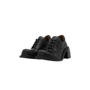 2024 belles femmes dernières filles chaussures d'école gros orteil <span class=keywords><strong>talon</strong></span> épais haute qualité en cuir véritable chaussures à lacets derby chaussures mocassins - Product Image 2