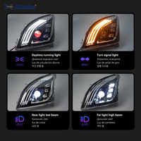 Pour Toyota Prado FJ120, ensemble de phares, 2003-2009, phare LED modifié, feux de jour, pièces de rechange automobiles