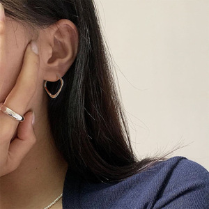 S925 orecchini a cerchio a rombo geometrico in argento Sterling per donne dal Design unico Vintage con luce di lusso di alta gamma - Product Image 3