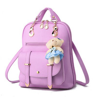 Sac à dos tendance coréen pour femme, nouveau style, décontracté, petit format carré, avec coussin d'air, pour étudiantes, style universitaire