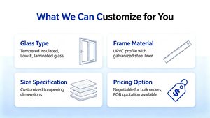 หน้าต่างบานเกล็ด UPVC สีขาว ดีไซน์ทันสมัย สำหรับใช้งานภายนอก - Product Image 4