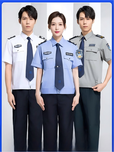 Uniformes de gardien de sécurité, ensembles à manches courtes, chemises à manches longues d'été, vêtements de travail de sécurité immobilière - Product Image 6