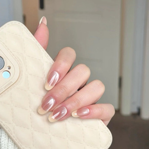 <span class=keywords><strong>Faux</strong></span> ongles français roses faits à la main longs ongles artificiels en acrylique ABS à presser <span class=keywords><strong>prix</strong></span> de gros application de doigt - Product Image 3