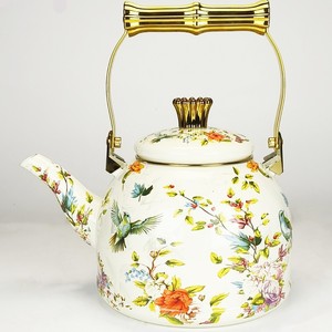 Hervidor de agua fría esmaltado, cubierta de cerámica de diseño clásico de acero inoxidable, gran capacidad, hecho a mano, Gas e inducción, listo para el hogar - Product Image 5