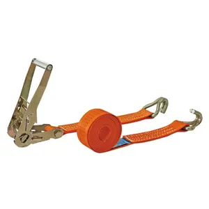 TOYO-INTL Polyester rachet tie down 50mm 5T*10M Safety Factor 2:1 EN 12195-2:2000 ratchet strap
