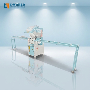 Scie à découper les fenêtres et portes en aluminium E-WORLD, tête simple, coupe d'angle 0-180 degrés, haute précision automatique, 380V 2.2KW - Product Image 1